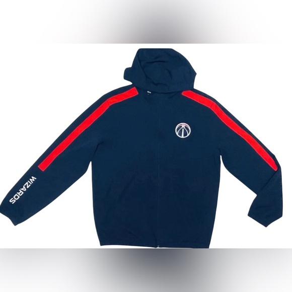 G-III SPORTS JACKET BY CARL BANKS FULL ZIP WASHINGTON WIZARDS NBA BLUE COLOR L - Picture 7 of 14